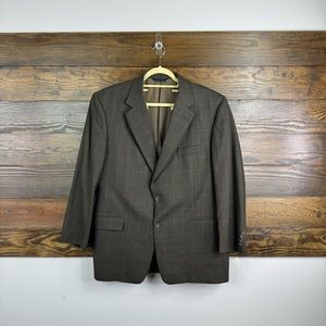 Burberry London Men Blazer Jacket Suit Sport Coat Size 46